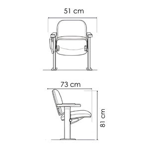 Silla Auditorio Isosceles
