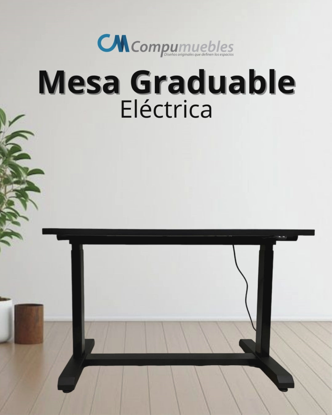 mesa ajustable en altura electrica