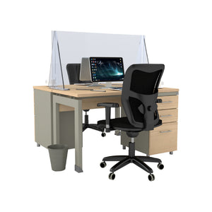Pantalla protectora en Acrilico puesto de trabajo Sencillo T